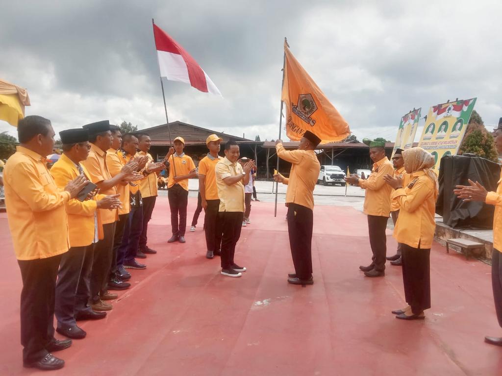 Nama Airlangga Hartato, Syamsuar dan Indra Gunawan Bergema dalam Acara Pelantikan PK Partai Golkar K
